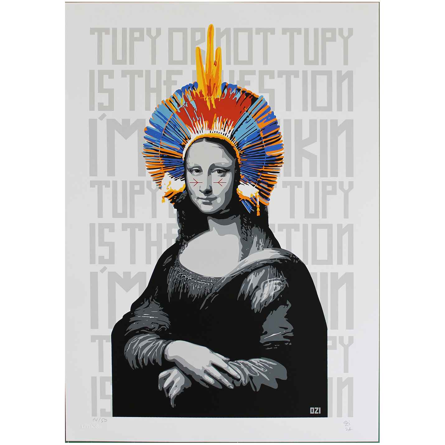 Ozi gravura Mona tupy